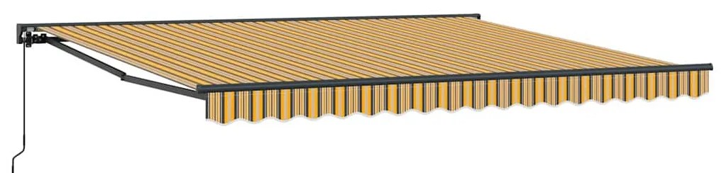 Toldo Retrátil Manual Azul Marinho 400x300 cm