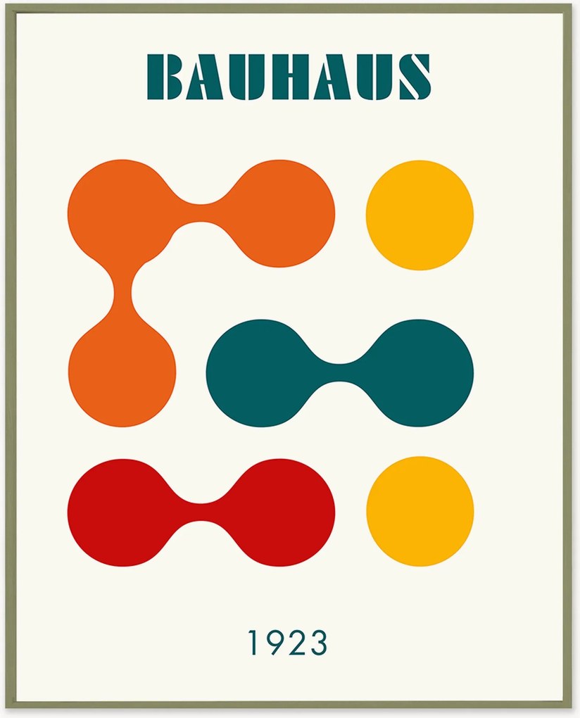 Impressão digital emoldurada Bauhaus