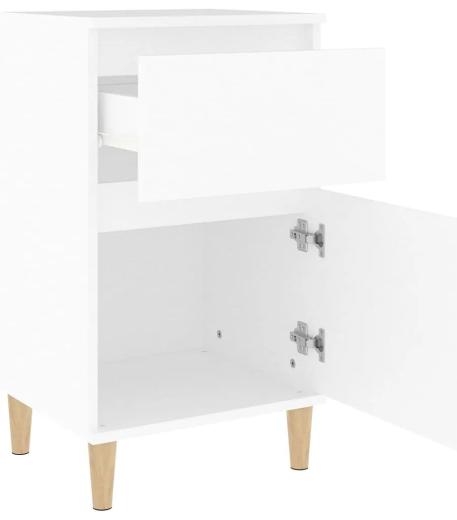Mesa de cabeceira 40x35x70 cm branco