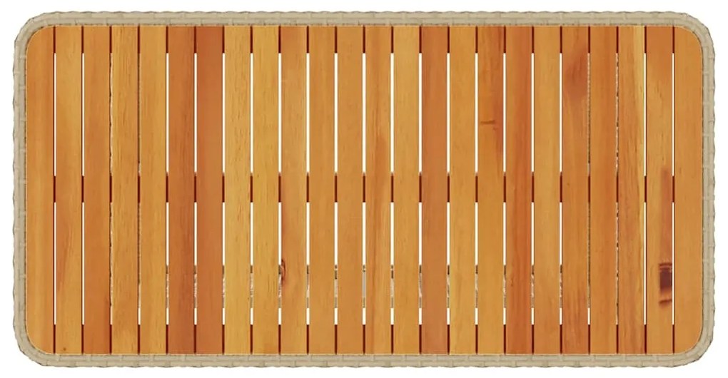 Conjunto de Jantar de Jardim em 4 Peças com Almofadas Bege em Rattan S