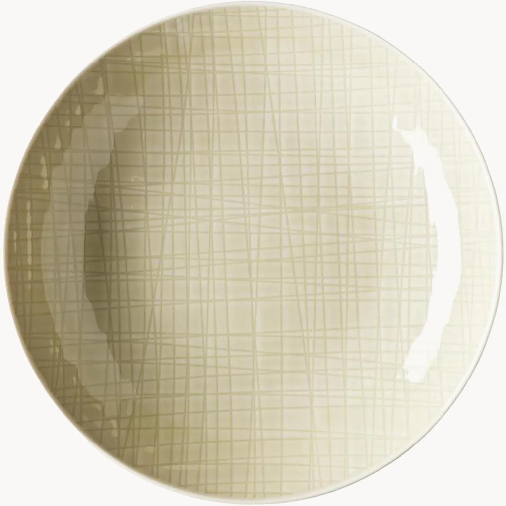 Pratos fundos Mesh Colours Cream, conjunto de 6