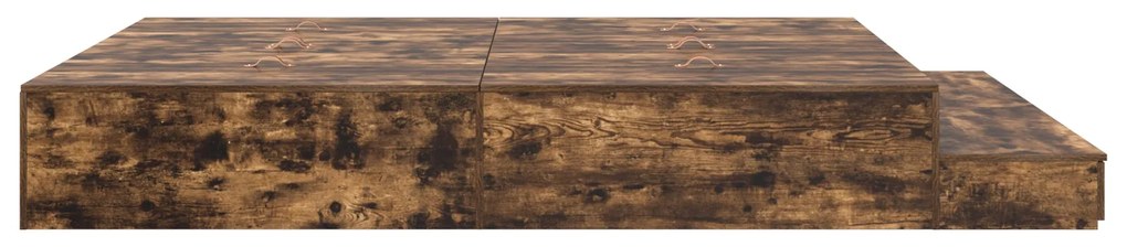 Estrado de Cama Carvalho Defumado 200x200 cm