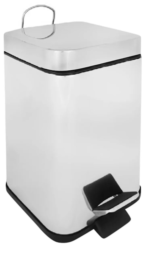 Balde Lixo com Pedal Inox 6L