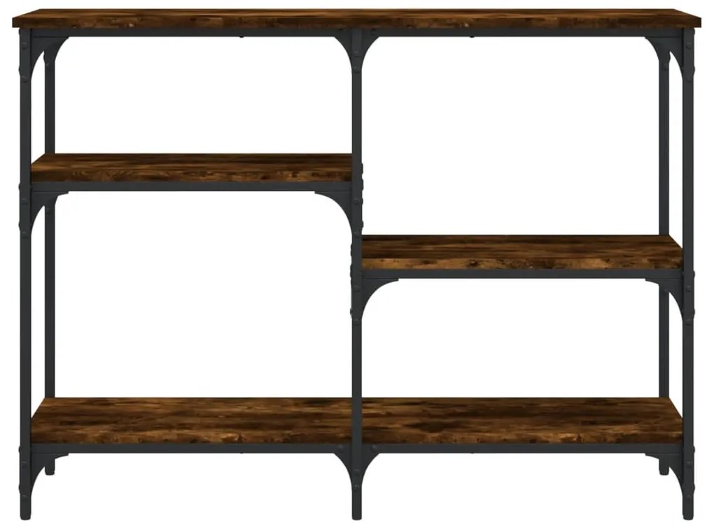 Mesa consola 102x29x75 cm derivados de madeira carvalho fumado