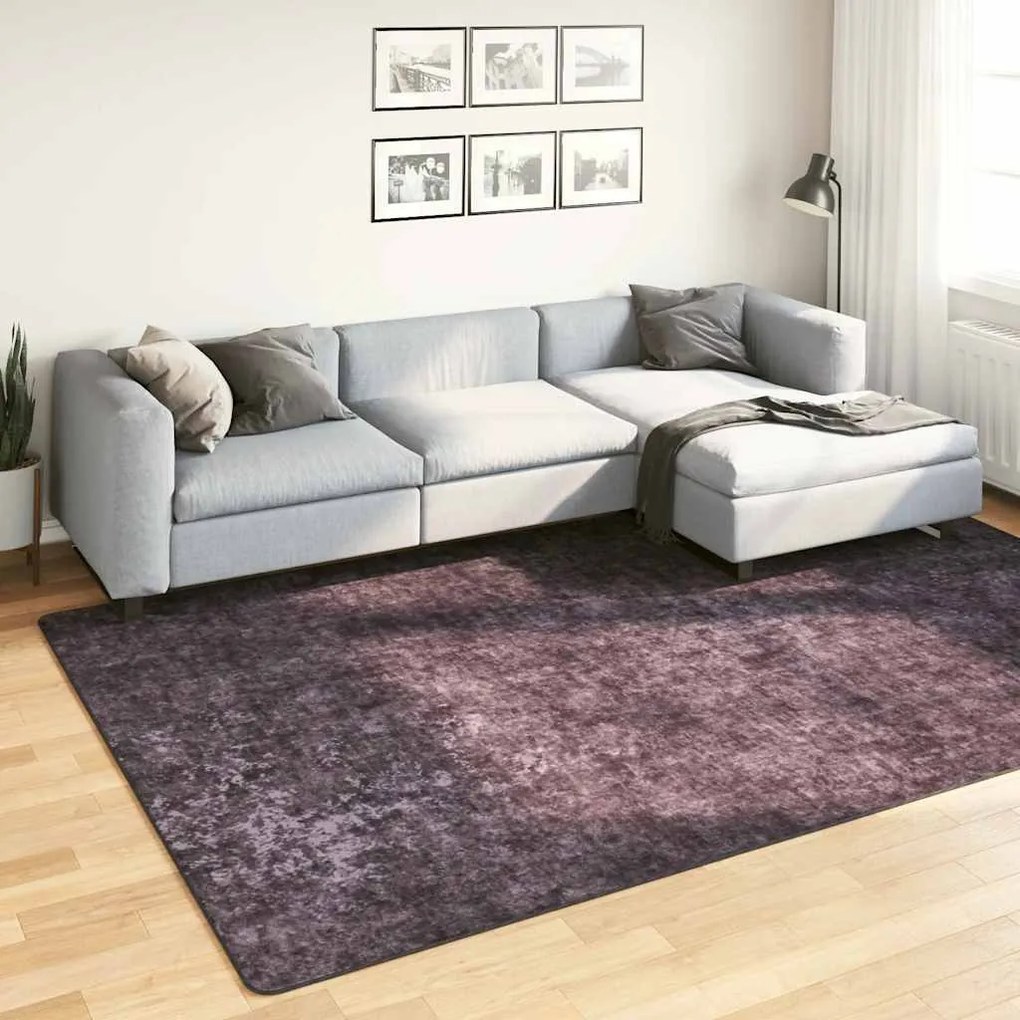 vidaXL Tapete lavável antiderrapante 190x300 cm antracite