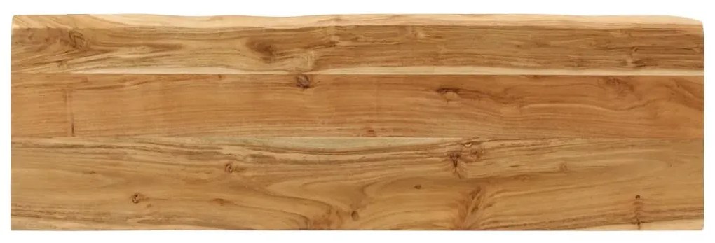 Banco com bordas vivas 105 cm madeira de acácia maciça