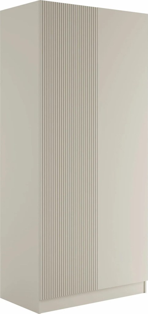 Roupeiro Lunole 113, Caxemira, 220x103x55cm, 74 kg, Portas para roupeiro: Com dobradiças