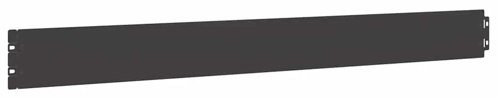 Orlas de relvado 10 pcs preto 10x103 cm aço laminado a frio