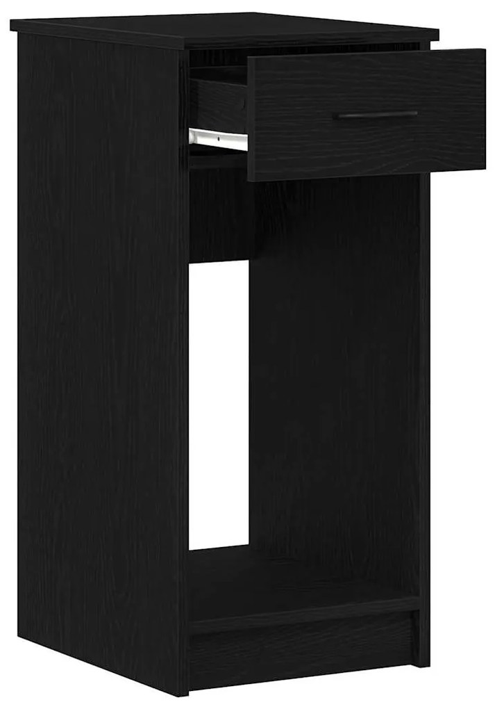 Suporte torre de computador com gaveta 35x45x77 cm preto