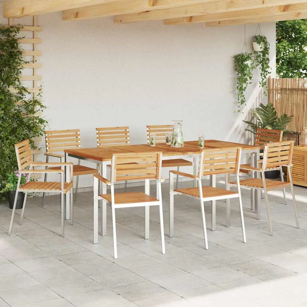 Conjunto de Jantar de Jardim 9 pcs