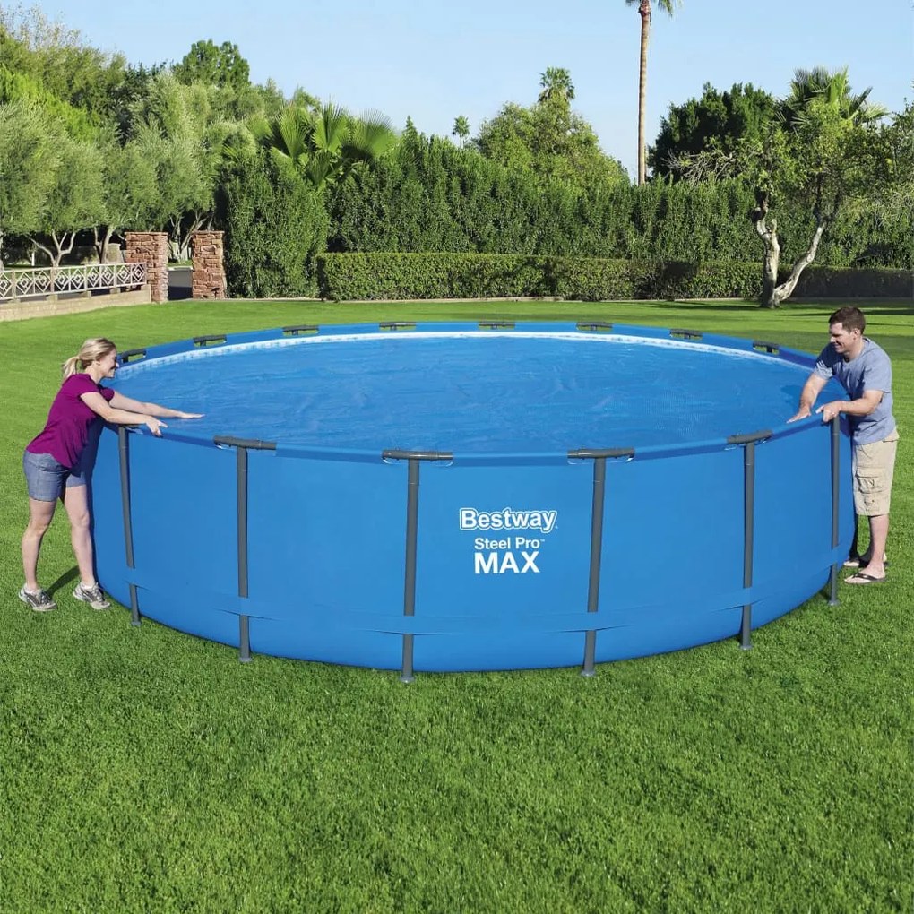 Bestway Cobertura de piscina solar Flowclear 549 cm