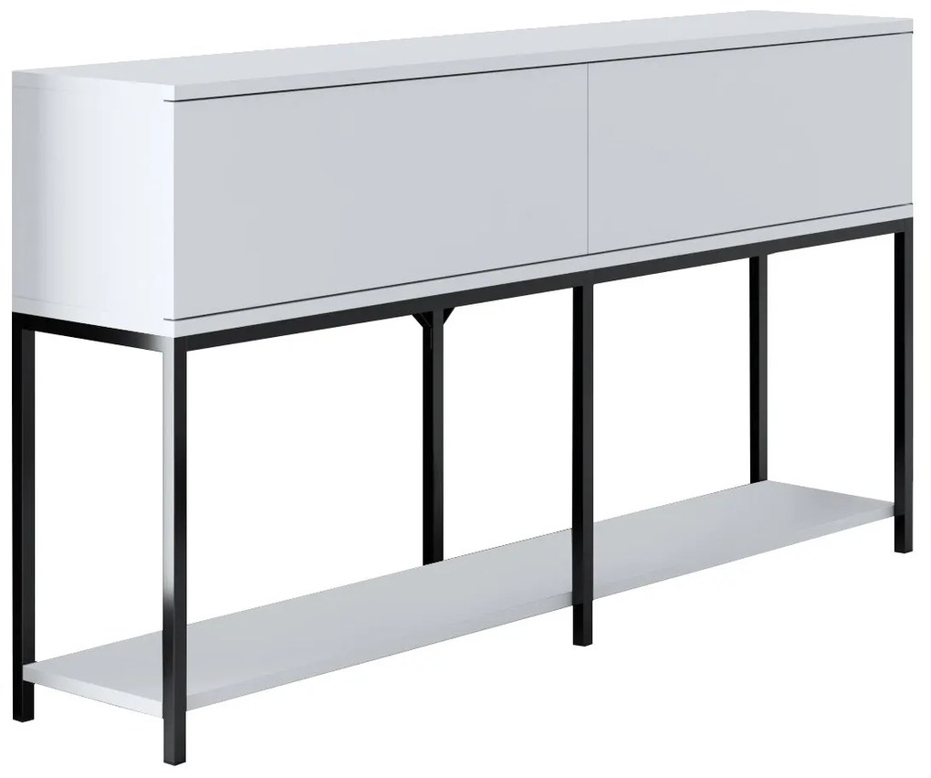 Conjunto de Mobiliário de Sala de Estar Lord – Preto e Branco – Medida