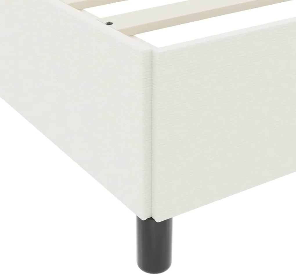 Estrutura da Cama vidaXL Creme 160x200 cm em Tecido de Algodão