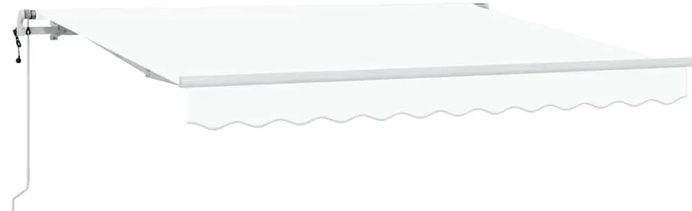 Toldo Retrátil Manual Branco 350x200 cm 350 x 200 cm 3.5 x 2 m