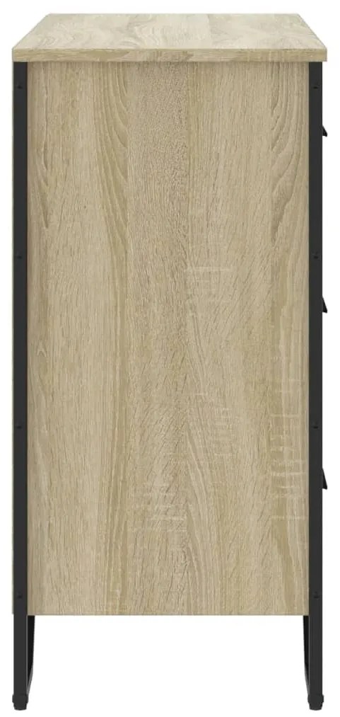 Cómoda 91x35,5x74,5 cm derivados de madeira carvalho sonoma