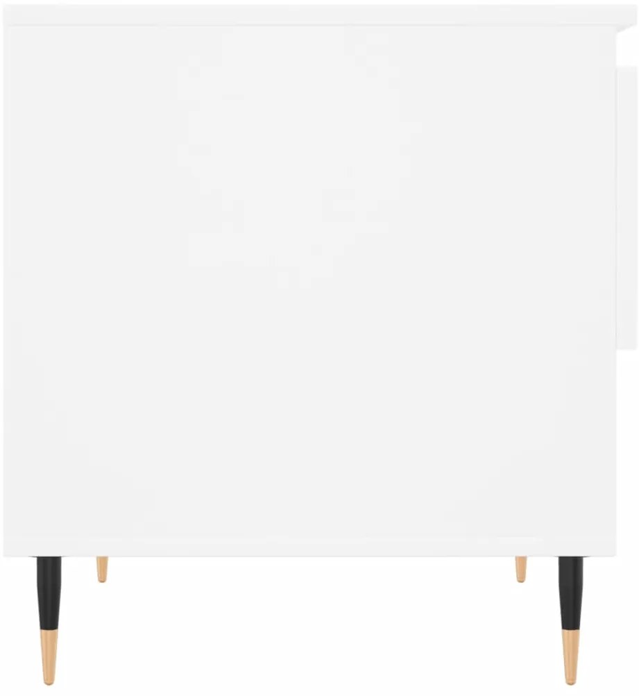 Mesas de centro 2 pcs 50x46x50 cm derivados de madeira branco