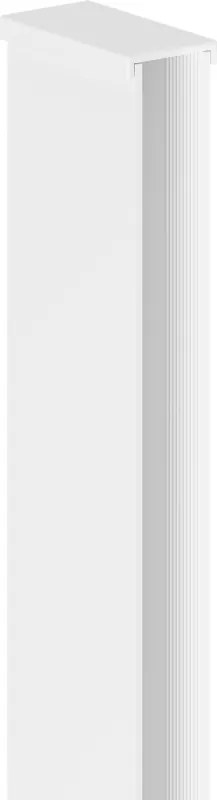 Mexen moldura de parede para painel de chuveiro 8 mm, branca - 800-00-20