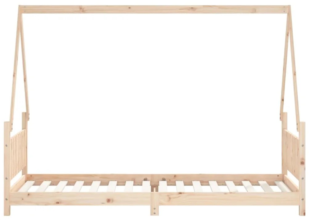 Estrutura de cama infantil 80x200 cm madeira de pinho maciça