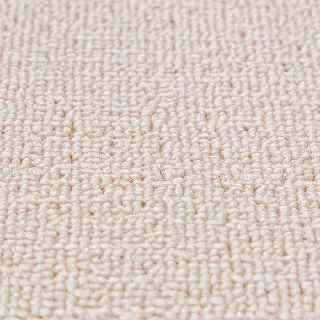 Tapetes de Escada vidaXL com Base de Látex Creme 25x60 cm
