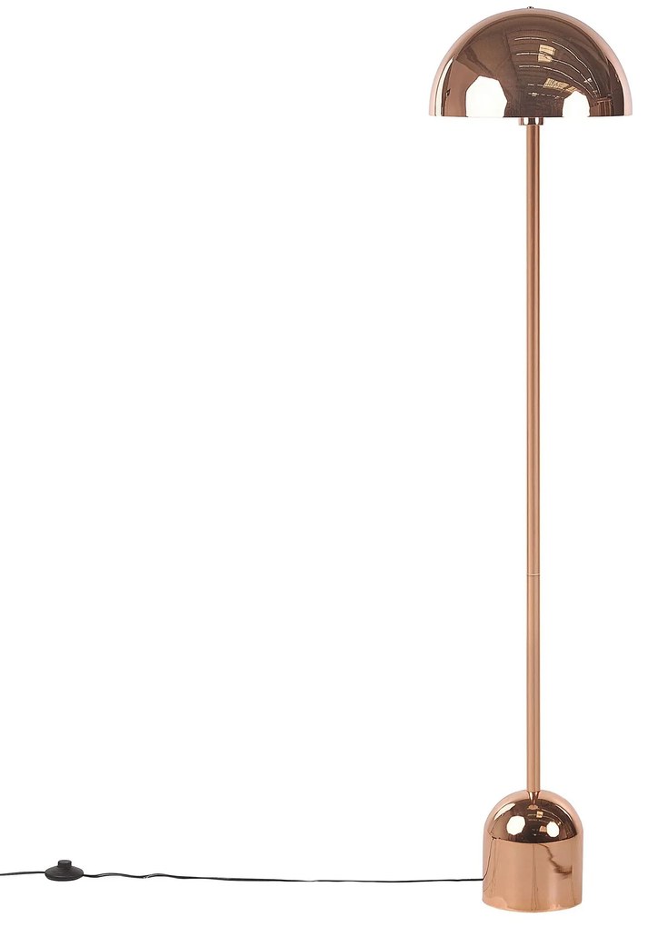 Candeeiro de pé em metal cor de cobre 158 cm MACASIA Beliani