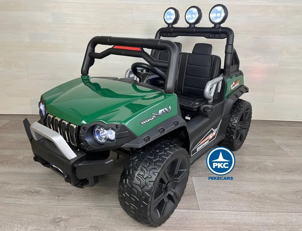 Carro eletrico crianças Todo terreno buggy guepard verde 2 Lugares