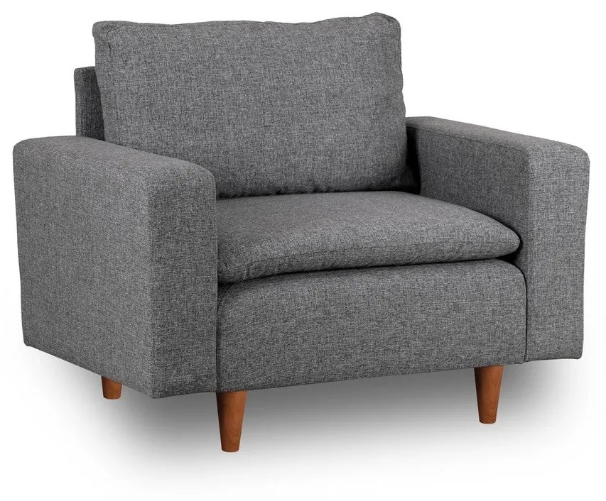 Poltrona Pafu Lungo — Cinzento - 105x52x75 cm - Design Moderno