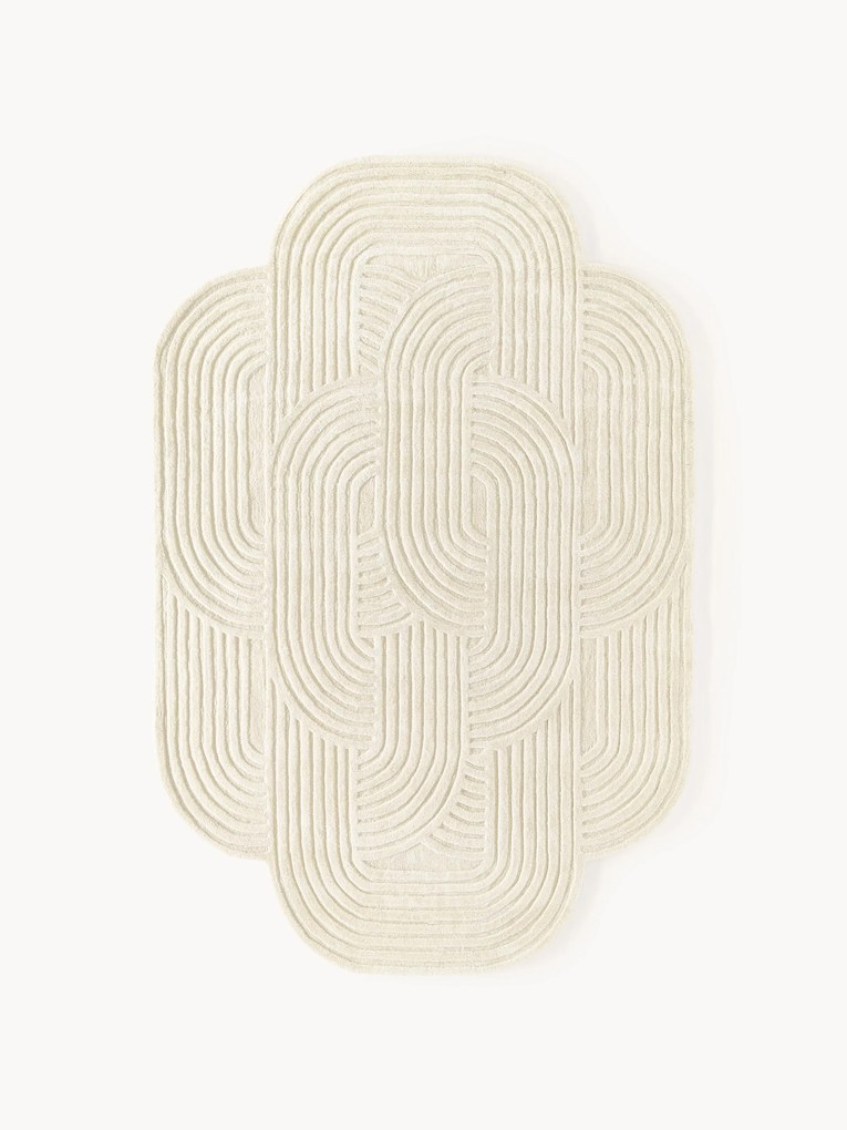 Tapete em lã com relevo Koli