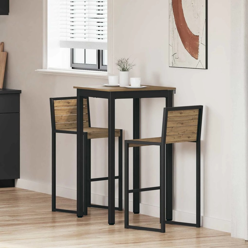 vidaXL Mesas de jantar Madeira processada