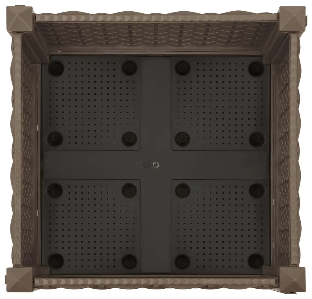 Canteiro elevado 40x40x23 cm polipropileno