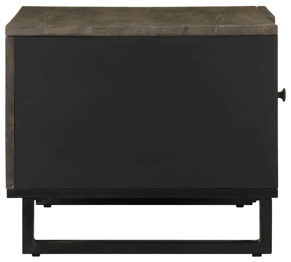 Mesa de centro 80x50x40 cm madeira de mangueira maciça preto