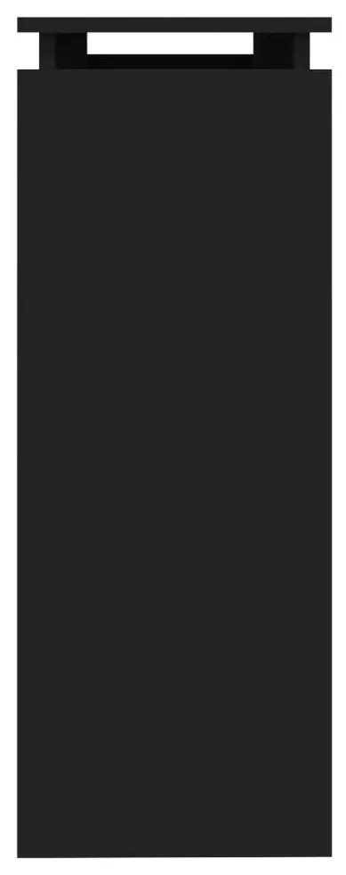 Mesa consola 102x30x80 cm derivados de madeira preto