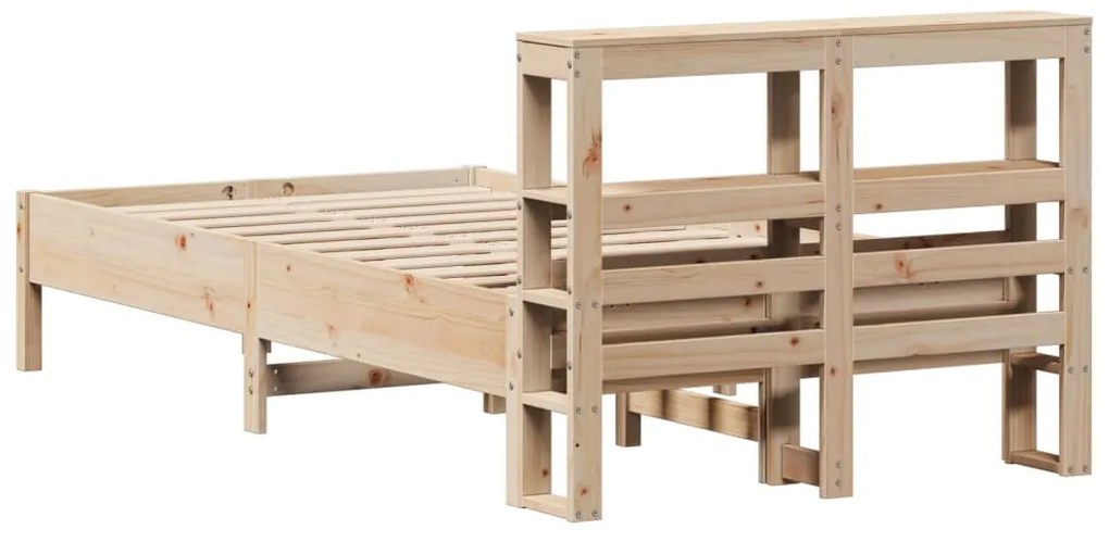 Cama sem colchão 90x200 cm madeira de pinho maciça