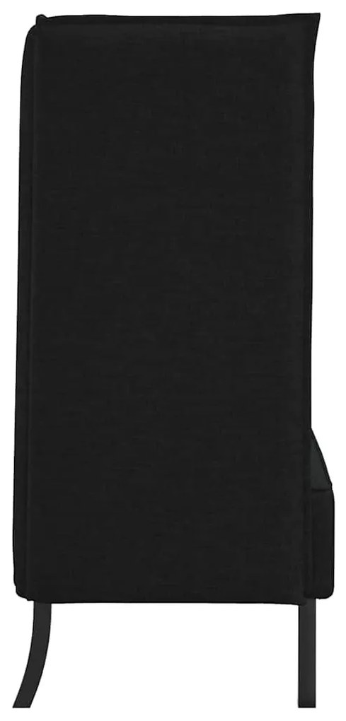 Sofá Alto Preto 109x56x121 cm Tecido