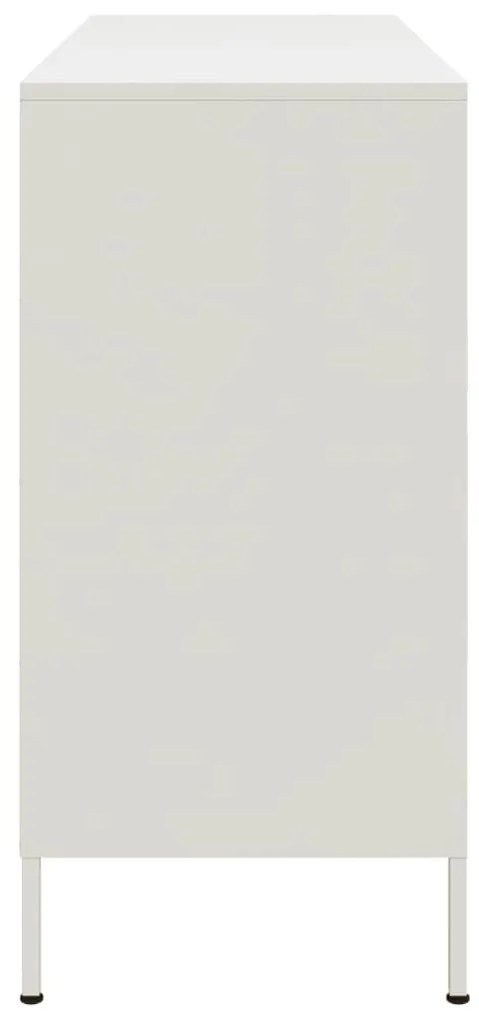 Aparador 100,5x39x79 cm aço branco