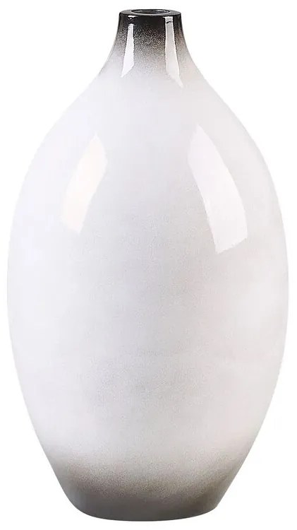 Terracota Jarro decorativo 36 Branco Preto BAEZA Beliani