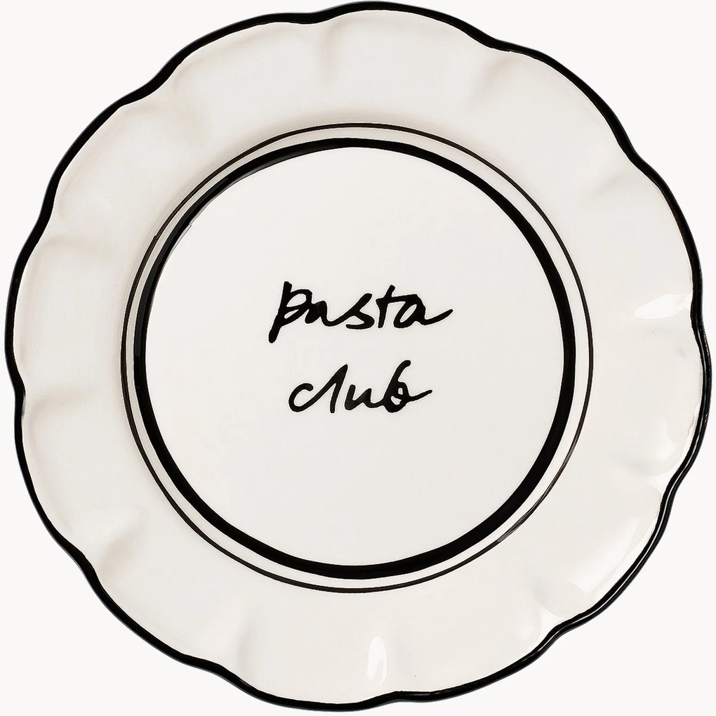 Prato de pequeno-almoço pintado à mão Bistro