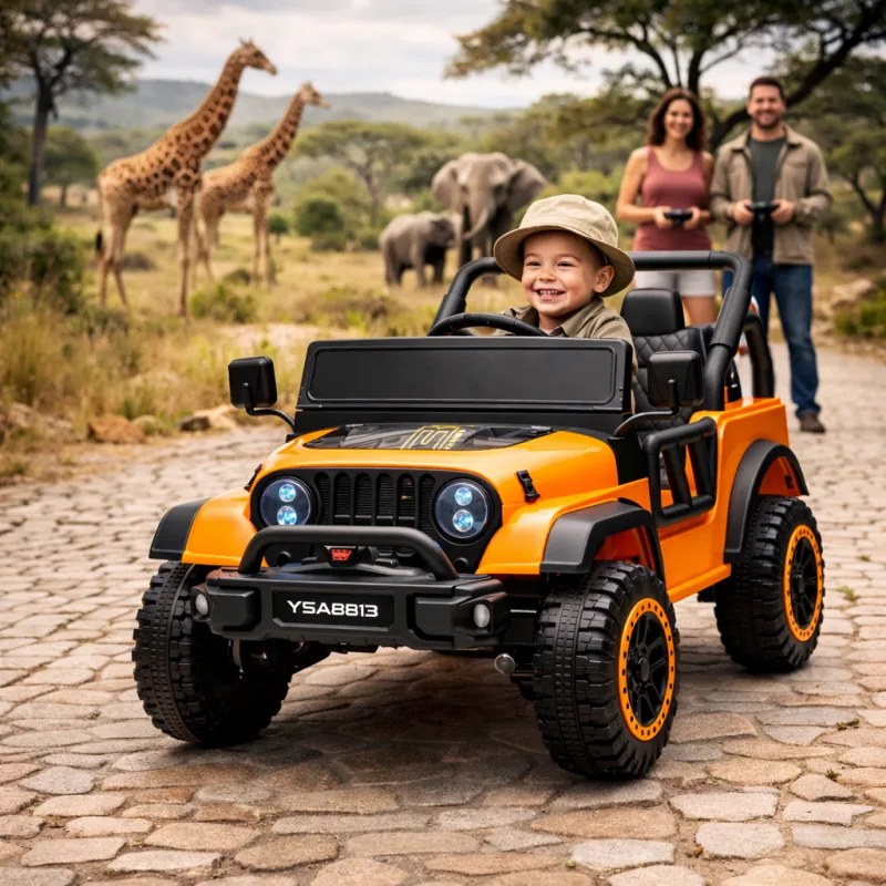 Jipe ELÉTRICO INFANTIL Scout 12V Laranja