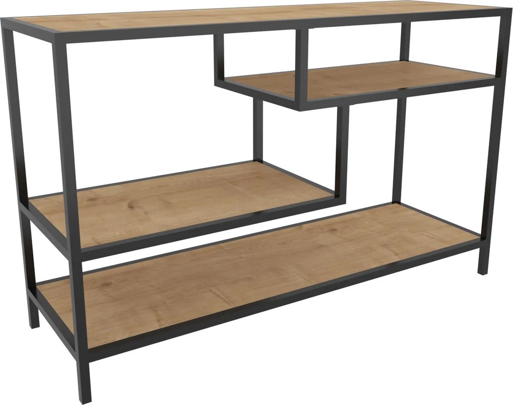 Móvel TV Stand Robbins – Oak/Black – 120 cm x 39 cm x 75 cm