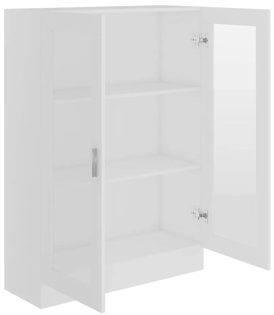 Armário vitrine 82,5x30,5x115 cm derivados de madeira branco