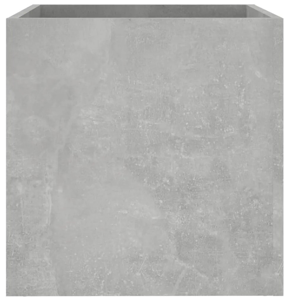 Vaso/floreira 40x40x40 cm madeira processada Concreto Cinza