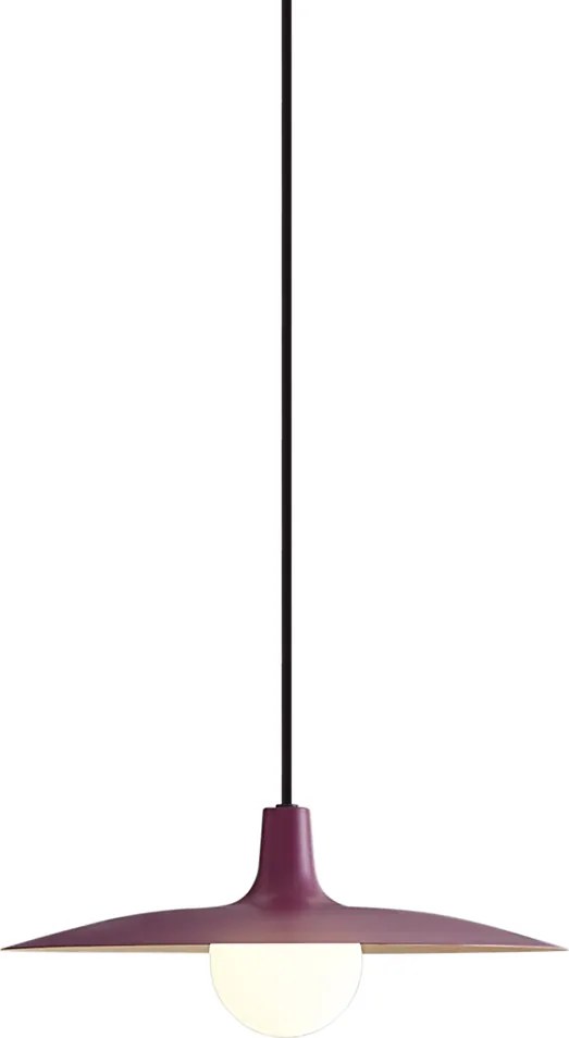 Candeeiro suspenso retro roxo para sistema de calhas monofásico - Slimline Panzi