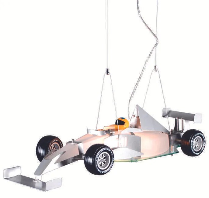 Lâmpada suspensa carro infantil Fórmula 1 Moderno,Para crianças