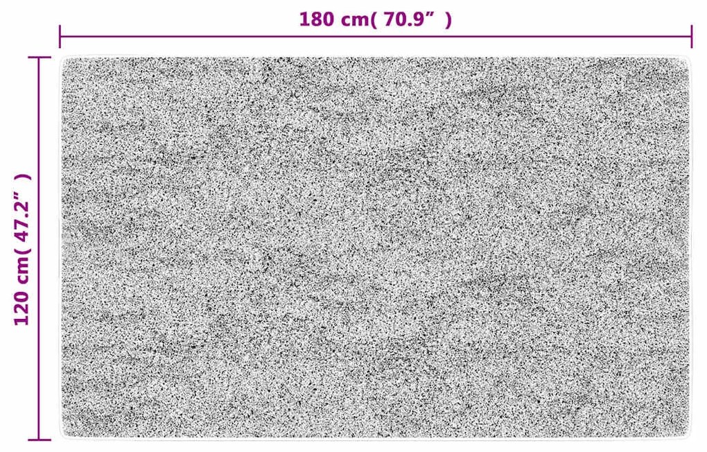 Tapete lavável antiderrapante 120x180 cm multicor