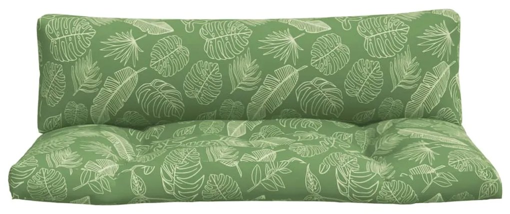 Almofadões p/ móveis paletes 2 pcs tecido oxford padrão folhas