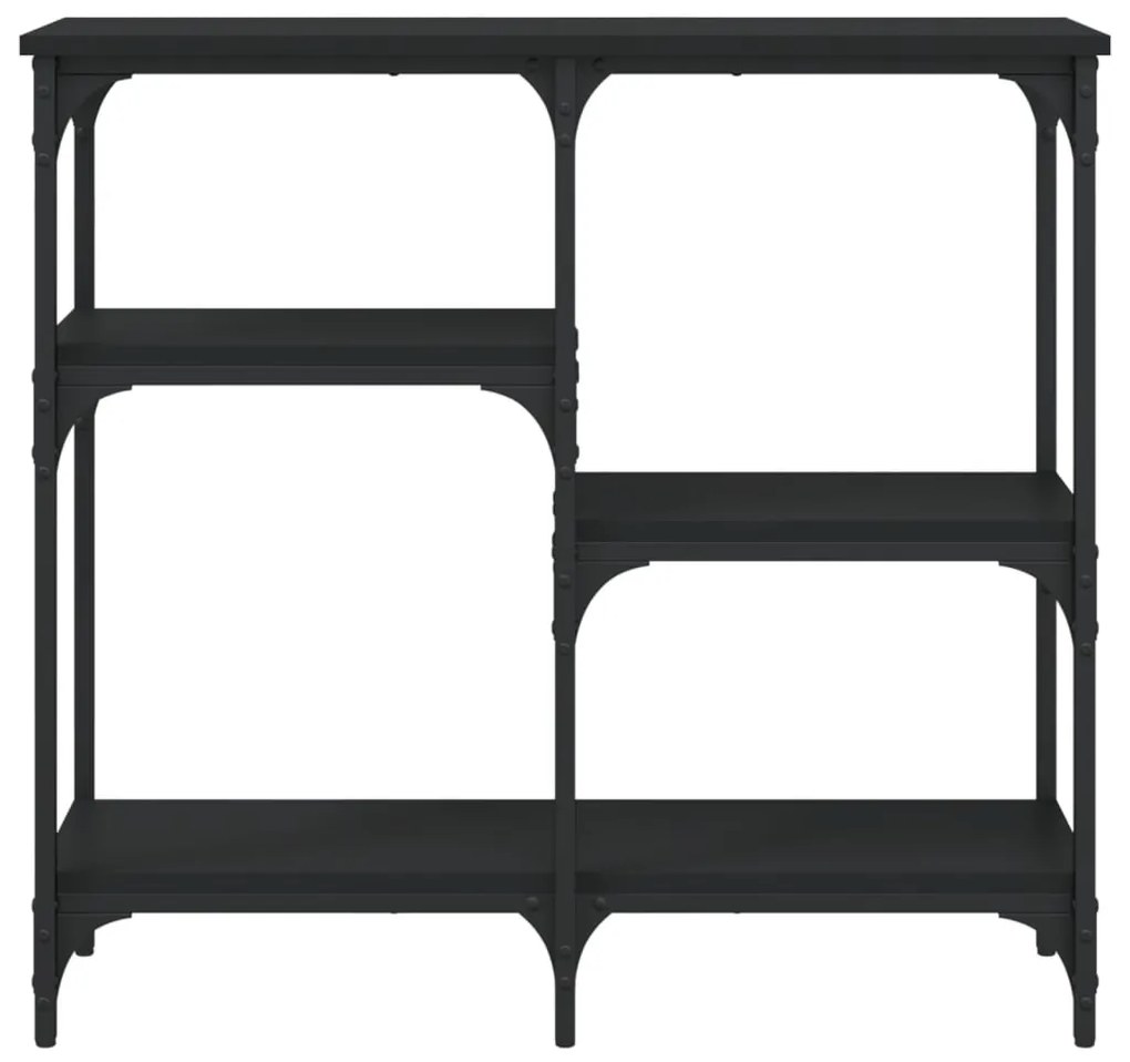 Mesa consola 80x29x75 cm derivados de madeira preto