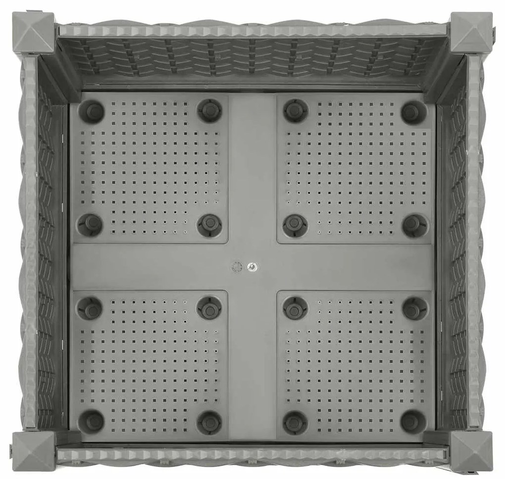 Canteiro elevado 40x40x23 cm polipropileno