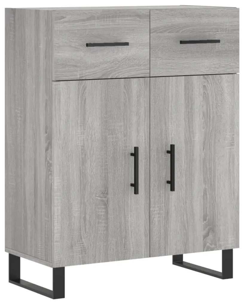 Armário alto 69,5x34x180 cm derivados de madeira sonoma cinza
