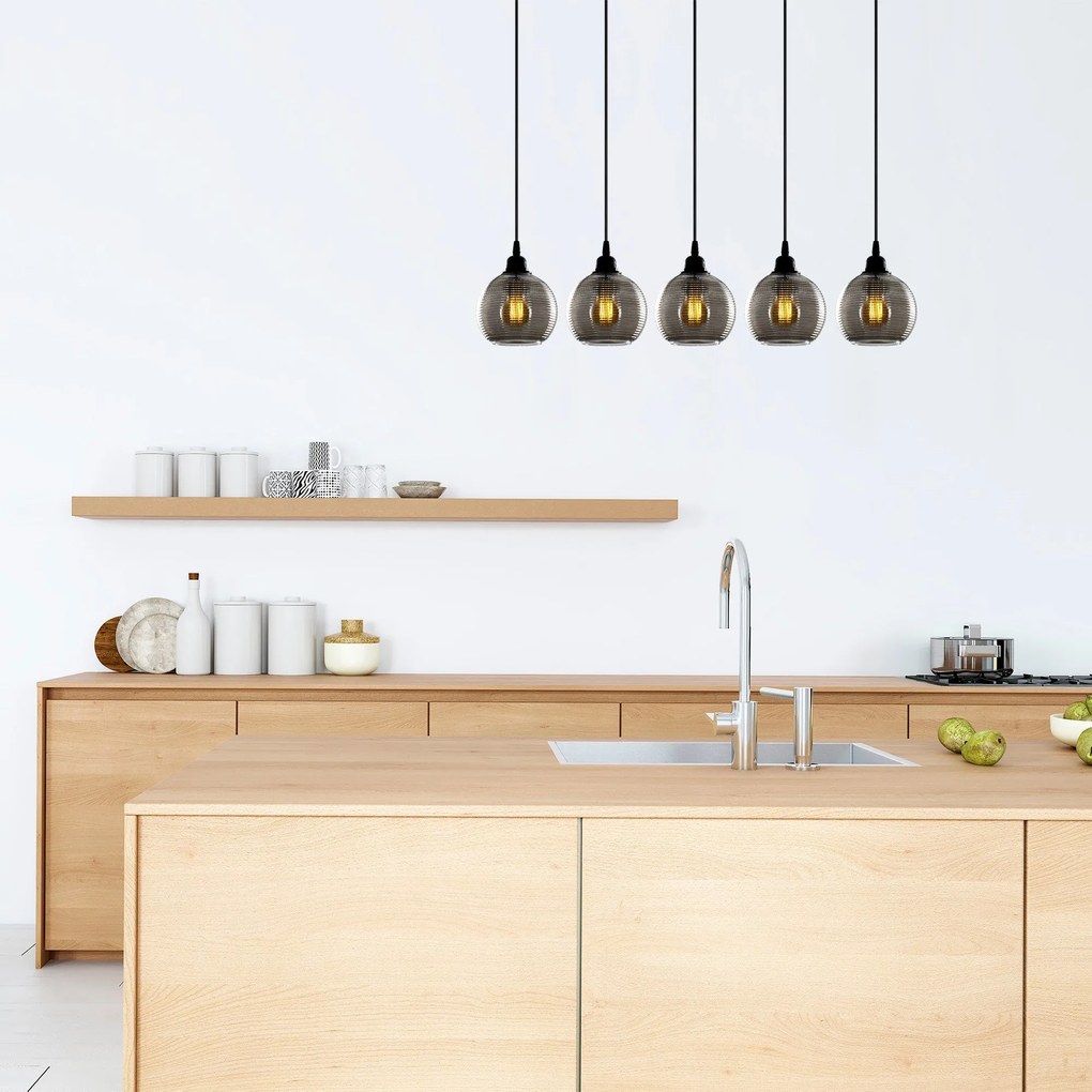 Chandelier Smoked – Fume – 85 x 85 cm
