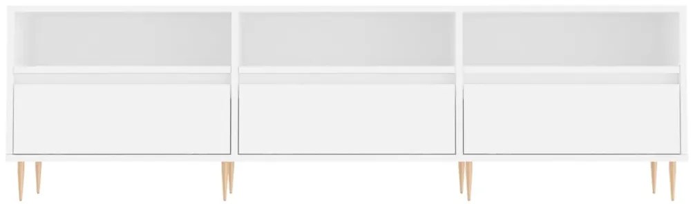 Móvel de TV 150x30x44,5 cm derivados de madeira branco