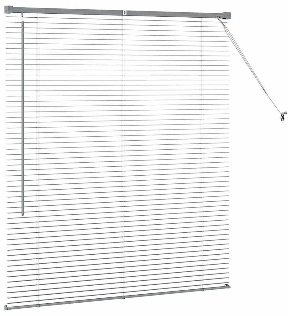 Persiana de Janela Cinzento-escuro 80 x 130 cm Alumínio